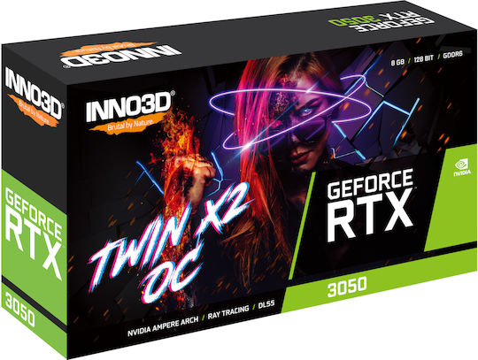 Inno 3D GeForce RTX 3050 8GB GDDR6 TWIN X2 OC Κάρτα Γραφικών