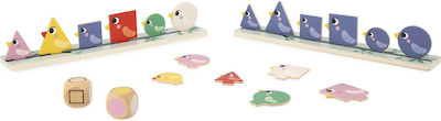 Janod Shape Sorting Toy Littlre Birds made of Wood for 24++ Months