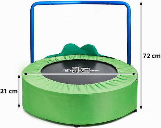 HyperMotion Trambulină Pentru Copii Diametru 91cm Cu Mâner Verde