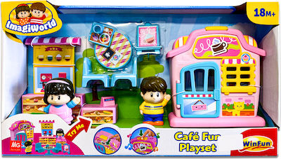 MG Toys Miniatur-Spielzeug Cafe Fun Playset für 1.5+ Jahre