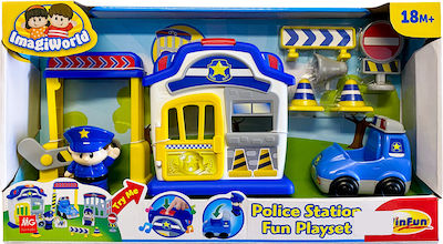 MG Toys Miniatur-Spielzeug Police Station Playset für 1.5+ Jahre