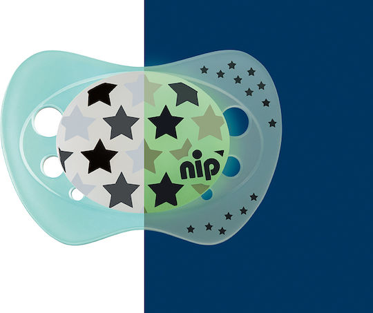 Nip Night Πιπίλες Σιλικόνης Νυκτός για 0+ μηνών 2τμχ