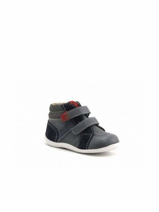 Kickers cu Velcro Gri