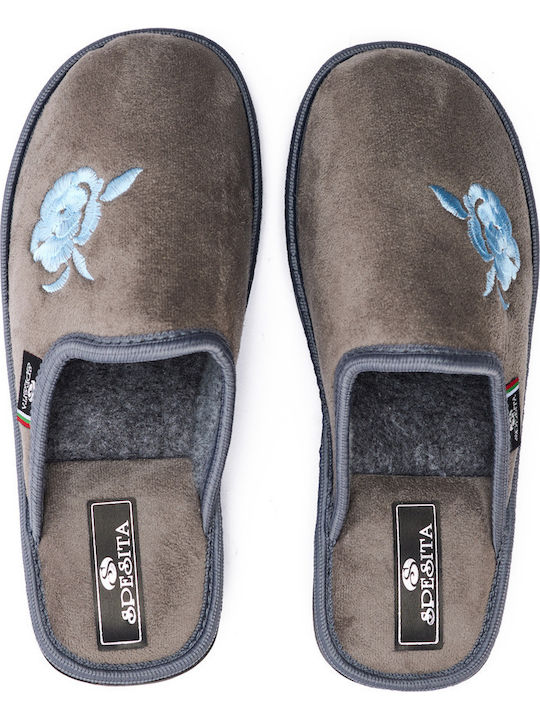 Anatomische Damen Hausschuhe Gray