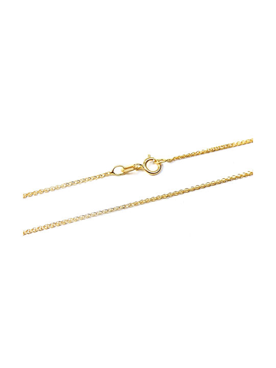 Polytimo Herren Gold Kreuz 18K mit Kette