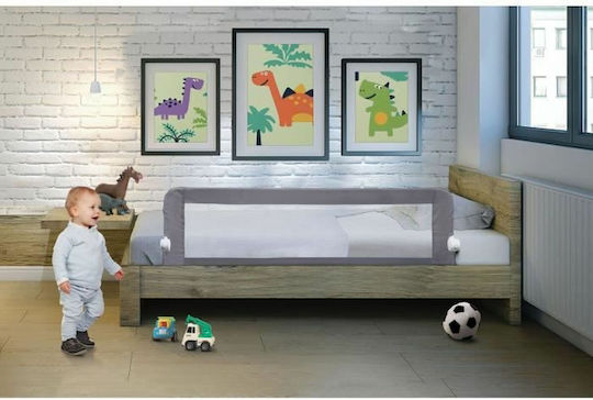 Dreambaby Nicole Foldable Bed Rail Guard Simple Placement made of Fabric in Gray Color 150x50cm 1pcs