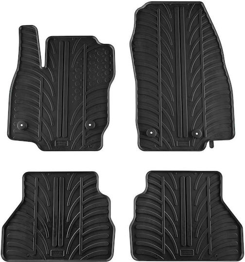 Gledring Set of Front and Rear Mats 4pcs for Ford B-Max 2015 Black