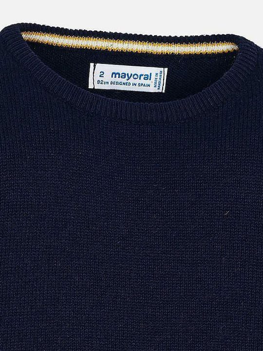 Mayoral Kids Blouse Long Sleeve Navy Blue