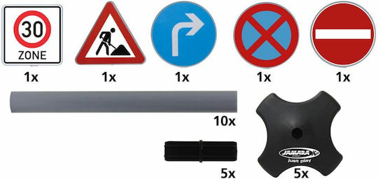 Jamara Traffic Set Grand B-5 Road Signs Educational Game Knowledge for 3+ years Years Old