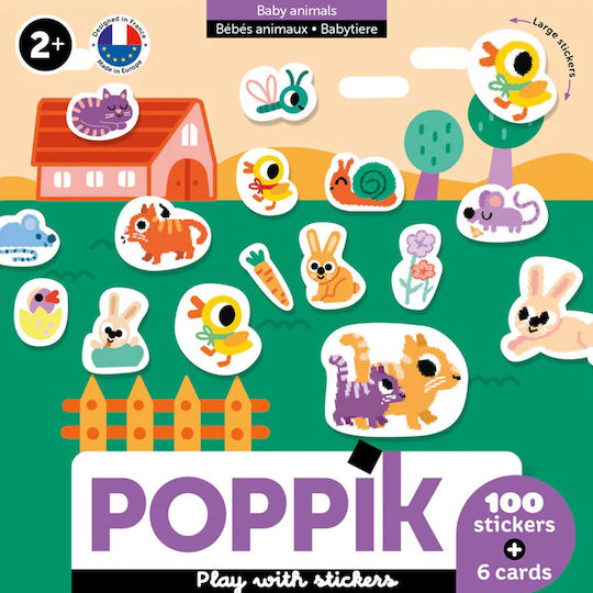 Poppik Autocolante pentru copii de 2+ ani+ ani
