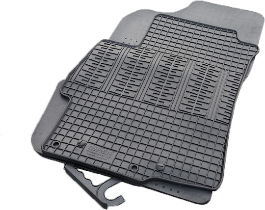 Cik Σετ Μπροστινά και Πίσω Πατάκια 4τμχ για Mitsubishi Lancer 2008-2017 Μαύρα