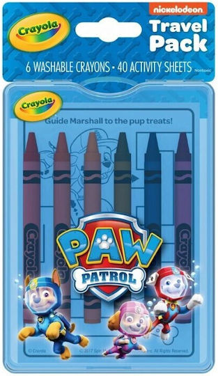 Giochi Preziosi Painting Paw Patrol Travel Notebook & 6 Crayons for Children 3+ years Years