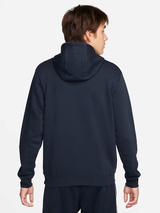 Nike Fleece - Polar Hanorac pentru copii cu glugă Navy Blue