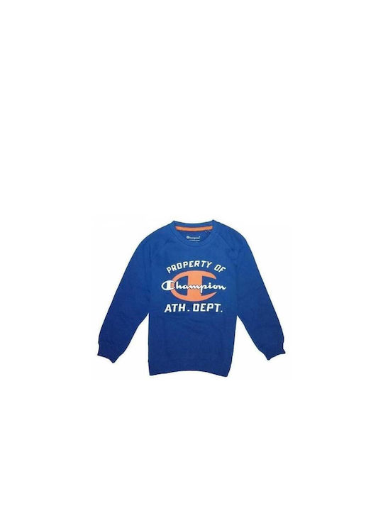 Champion Hanorac pentru copii Albastru Crewneck Sweatshirt