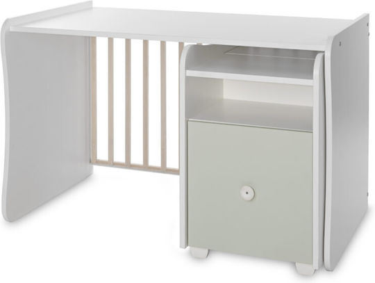 Lorelli Πολυμορφική Κούνια Trend Plus White & Milky Green με Συρτάρι