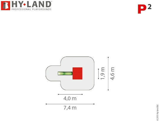 Hy-land Turn de lemn Climbing Frame P2 pentru Uz Profesional