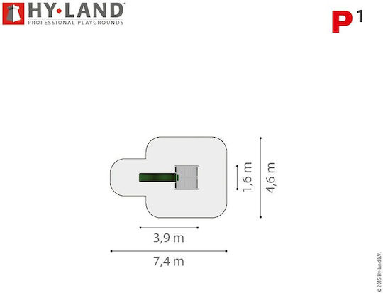 Hy-land Ξύλινος Πύργος Παιχνιδιού Climbing Frame P1