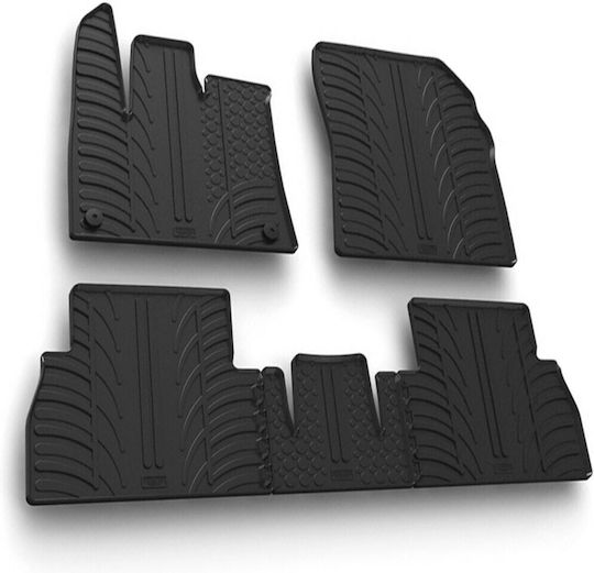 Mark Car Mats Raised Sides Rubber Citroen Berlingo Opel Combo Life Peugeot Rifter 01/2018+ Lampa Folding Rear Seats 5 Pieces