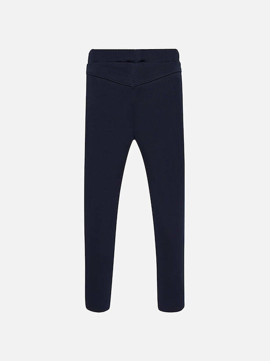 Mayoral Kids Fabric Trousers Navy Blue