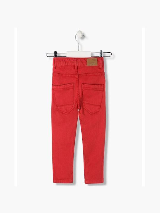 Losan Kids Fabric Trousers Red Παντελόνι