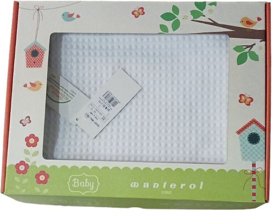 Manterol Casa Pătură Spania Pepinieră Swaddling pături 100% bumbac Gri Gray 80x110cm