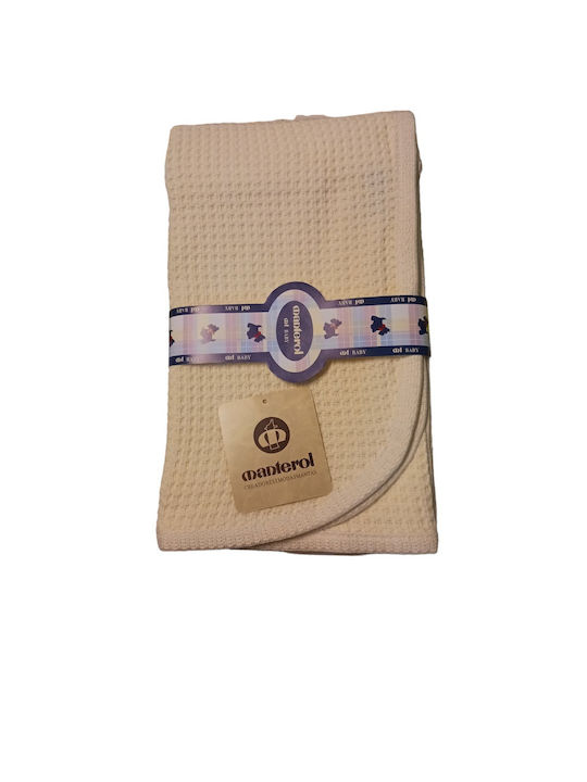 Manterol Casa Blanket Spanish Cot Cotton Pink Pink 110x140cm