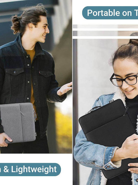 ZYB Αδιάβροχη Θήκη για Laptop 13" σε Γκρι χρώμα 1000-42210106