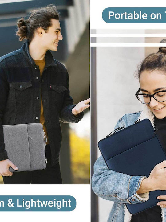 ZYB Αδιάβροχη Θήκη για Laptop 14" σε Μπλε χρώμα 1000-42210099