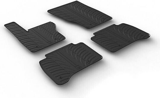 Gledring Satz Vorder- und Hintermatten 4Stück aus Gummi für Land Rover Range Rover 2013 Schwarz