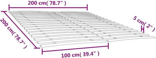 Cadru ergonomic pentru o saltea Single 100x200buc