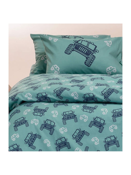 Melinen Σετ Παιδικές Μαξιλαροθήκες από 100% Βαμβάκι 50x70εκ. Aqua Melinen Σετ Παιδικές Μαξιλαροθήκες από 100% Βαμβάκι 50x70εκ. Aqua