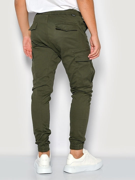 Brokers Jeans Men's Trousers Cargo in Slim Fit Khaki