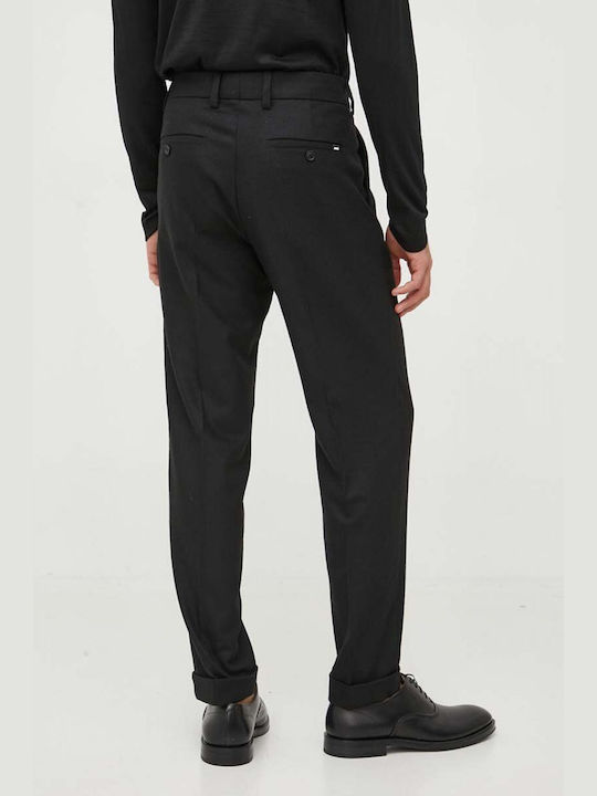 Hugo Boss Herrenhose Chino in Relaxed Passform Schwarz