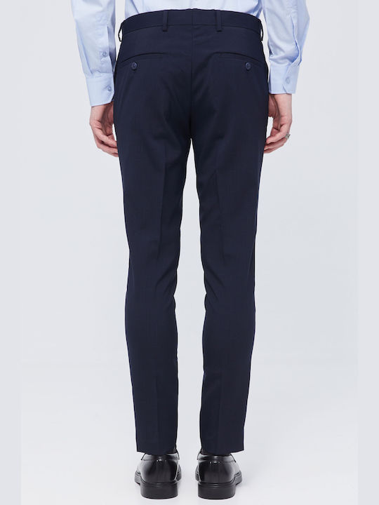 Aristoteli Bitsiani Herrenhose in Slim Passform Marineblau