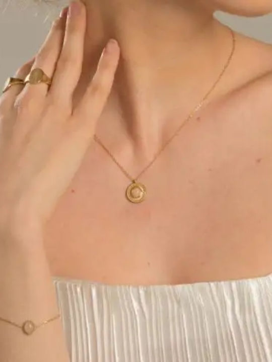 Callajewels Κολιέ από Επιχρυσωμένο Ατσάλι