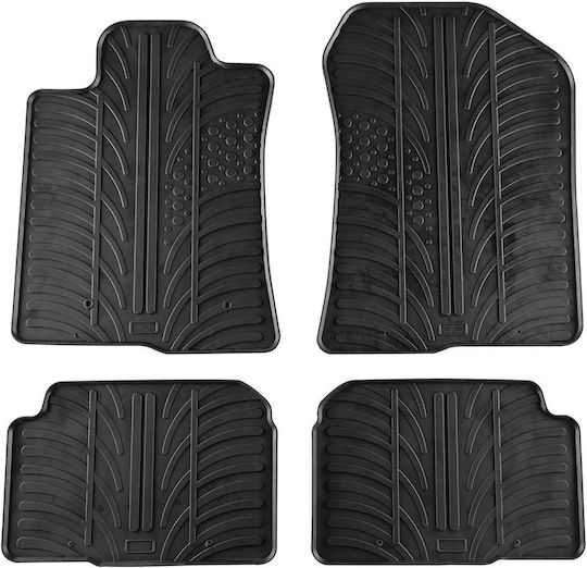 Gledring Set of Front and Rear Mats 4pcs for Toyota Verso 2004-2009 Black