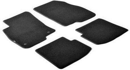 Lampa Set of Front and Rear Mats 4pcs for Fiat Punto Black