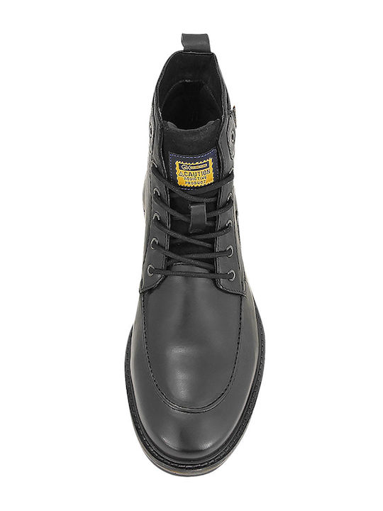 Piele Negru Ghete barbati
