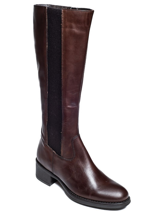 Franchesca Moretti Leather Women's Boots Brown