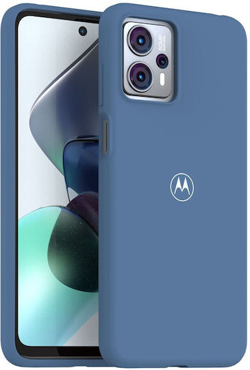 Motorola Umschlag Rückseite Silikon Duskblue (Moto G23)