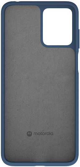 Motorola Umschlag Rückseite Silikon Duskblue (Moto G23)