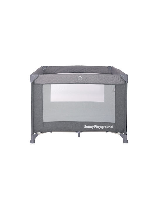 Lorelli Sunny Park with Mattress Cool Grey Star 100x100cm