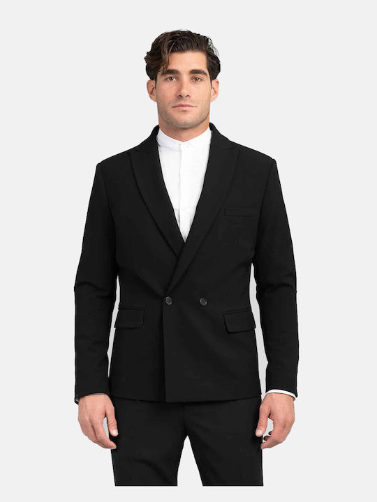 Vittorio Artist Men's Suit Jacket Black