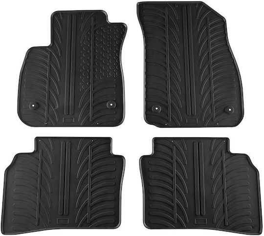 Gledring Set of Front and Rear Mats 4pcs for Opel Insignia 2017 Black