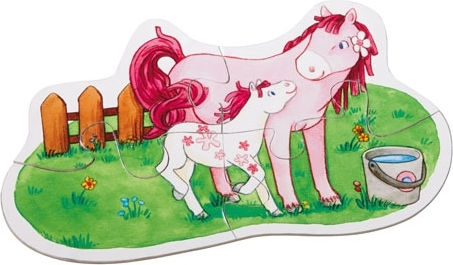 Holz Kinder Steckpuzzle 6pcs Haba