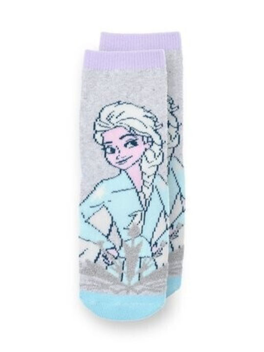 Disney Παιδικές Κάλτσες Αντιολισθητικές Frozen Γκρι Disney Παιδικές Κάλτσες Αντιολισθητικές Frozen Γκρι