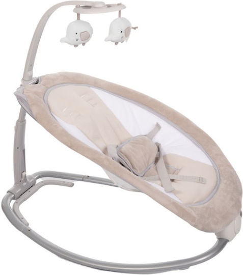 Bo Jungle Electric Baby Relax B-Rocker Moby with Music and Vibration Beige for Child up to 9kg