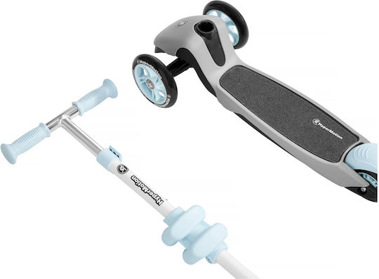 HyperMotion Kinderroller 3 in 1 3-Rad mit Sitz Hellblau