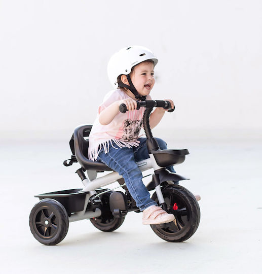 HyperMotion Kids Tricycle Bicycle TOBI Vector with Storage Space & Parental Handle for 12+ Months Gray