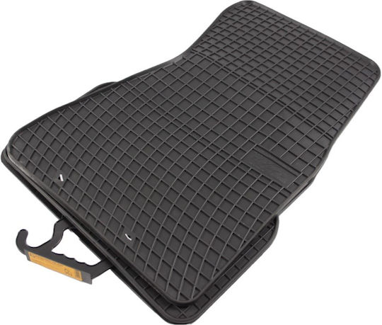 Frogum Set of Front and Rear Mats 4pcs for BMW Series 7 2001+ Black